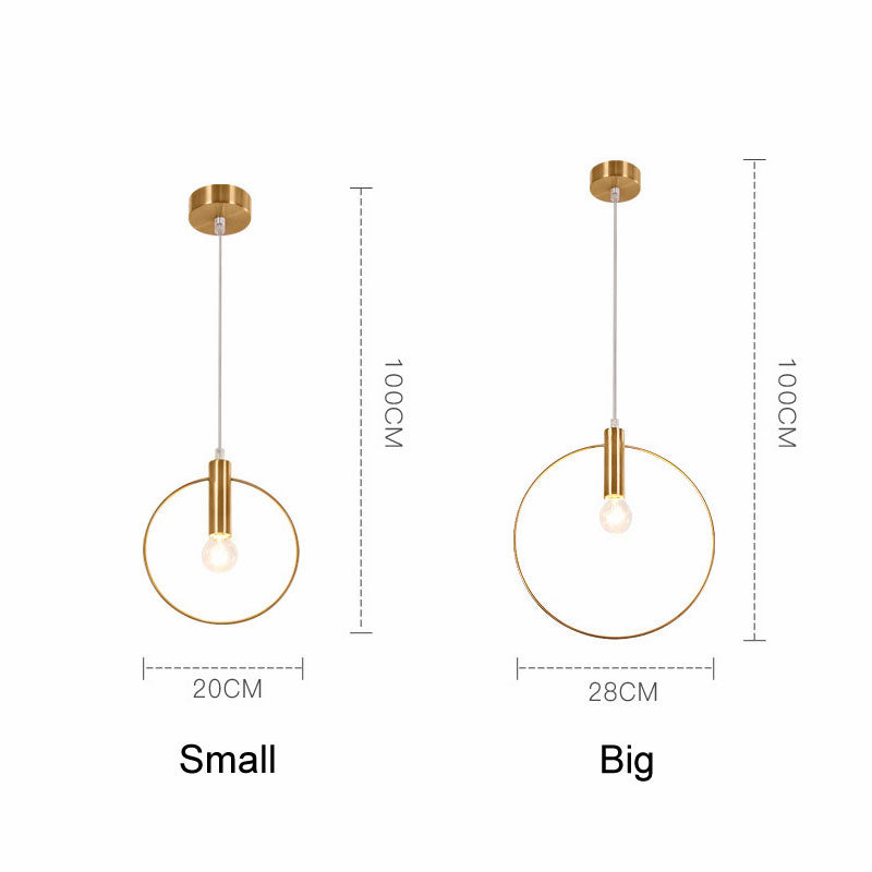 Simple Wrought Iron Post-modern Chandelier