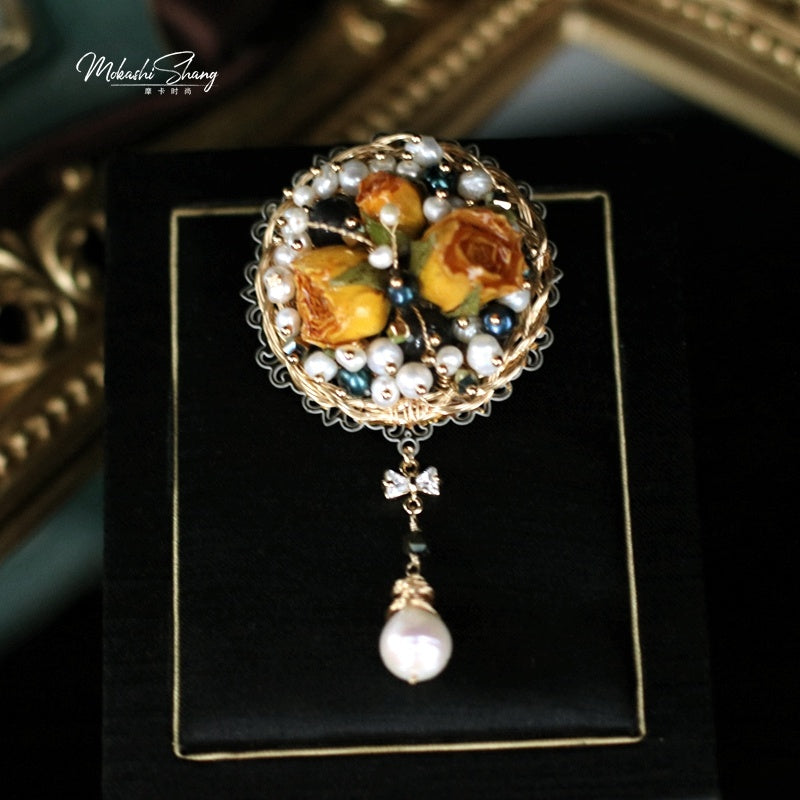 Rose Brooch Decoration Corsage Accessories