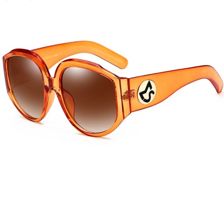 New Arrival Oversize Women Round Sun Glasses - Fashion Ladies Olive Frames Glasses