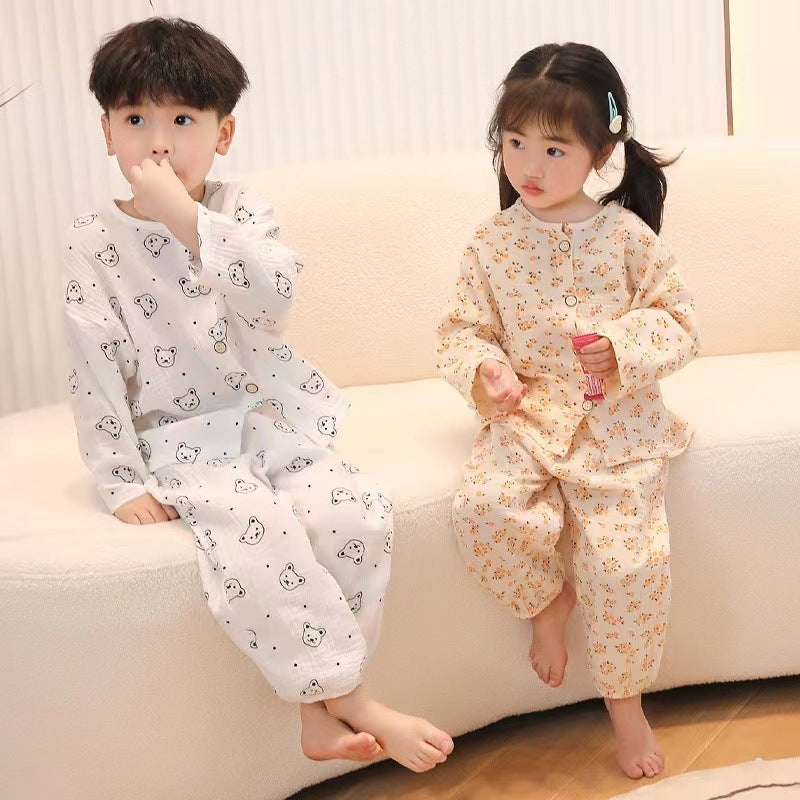 Soft Cotton Cartoon Children's Pajama Set