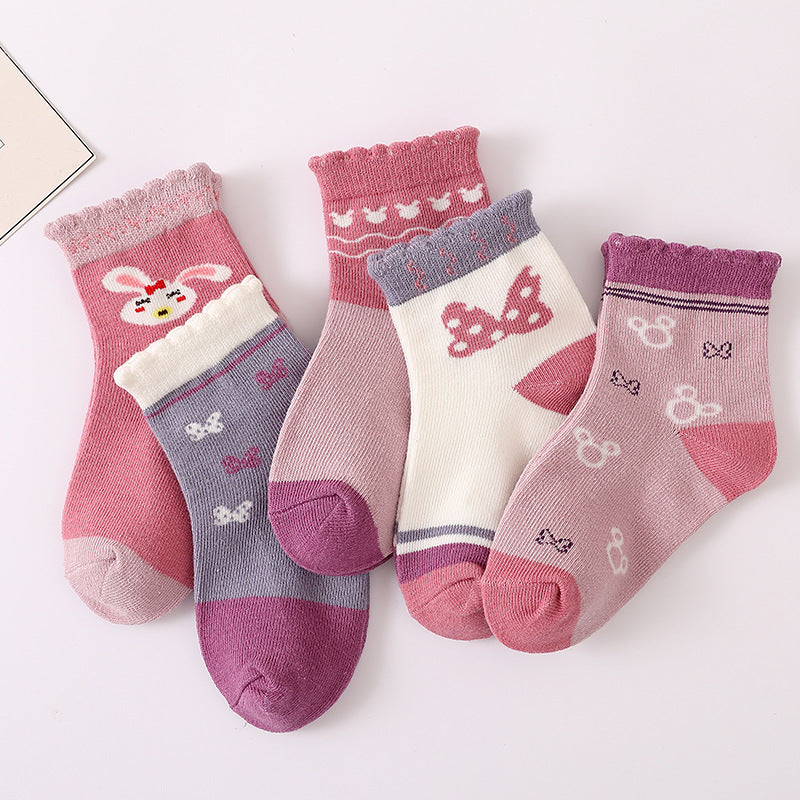 Children's Colorful Cotton Socks