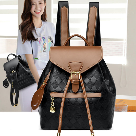 Female Backpack - Casual Multifunction Women's Leather Backpack