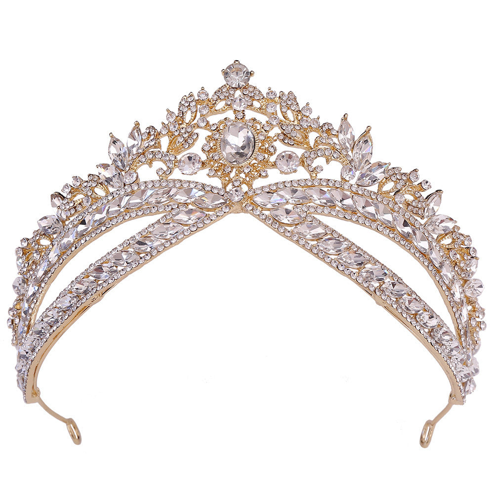 Crown Headdress - Bridal Rhinestone Wedding Style Crown Accessories