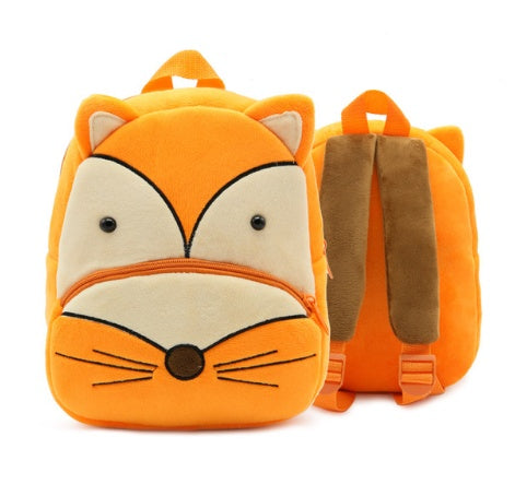 Children School Backpack - Cartoon Rainbow Design, Soft Plush Material For Toddler, Baby Girls Kindergarten Kids School Bags