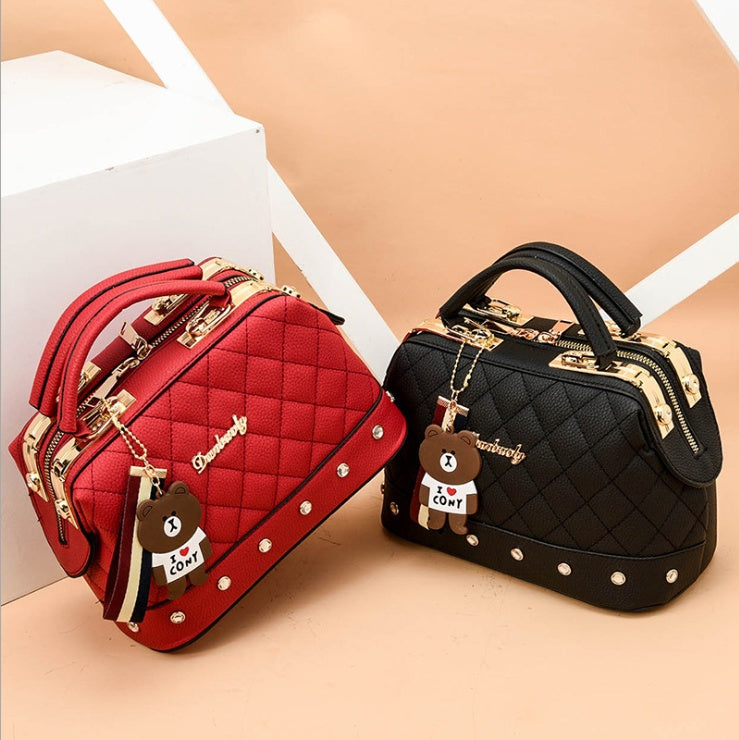 Single Shoulder Diagonal Small Bag - Korean fashion handbag small square bag