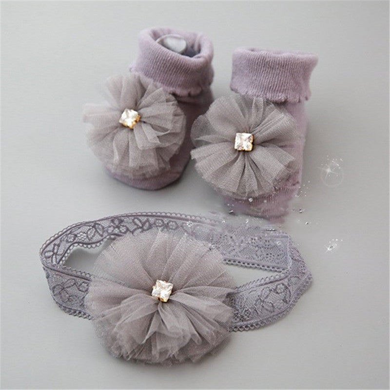 Stylish Children's short socks headband accessories