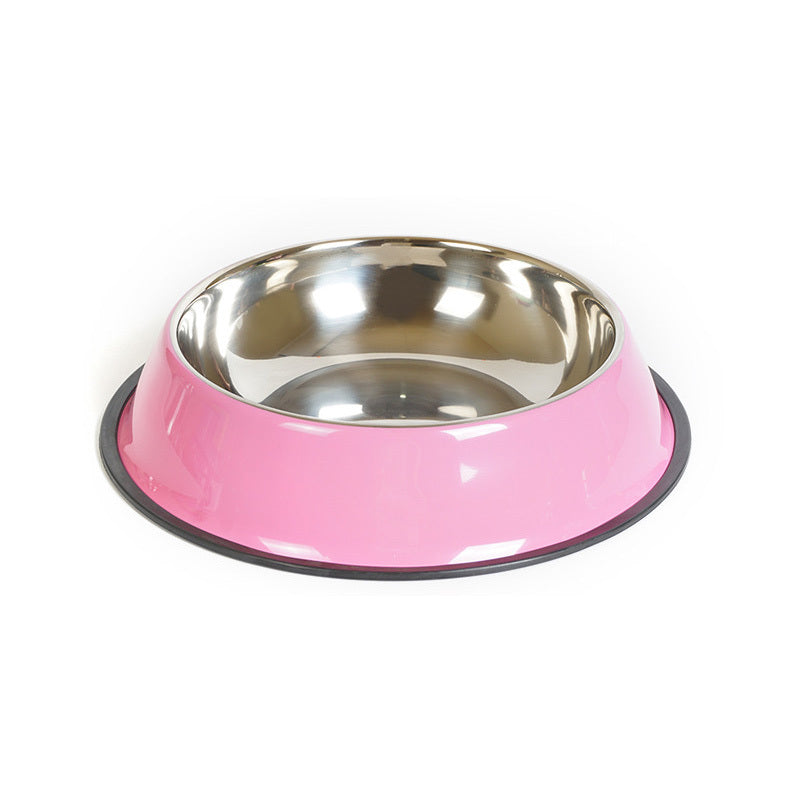 Premium Dual-Use Pet Bowl – Stainless Steel & Melamine Feeding Basin  pet bowl pet feeding basin - JumoShop