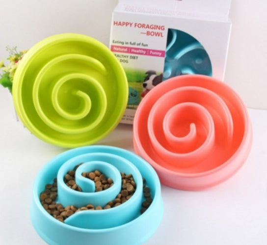 Anti-choke Plastic Dog Bowl - Healthy Feeder