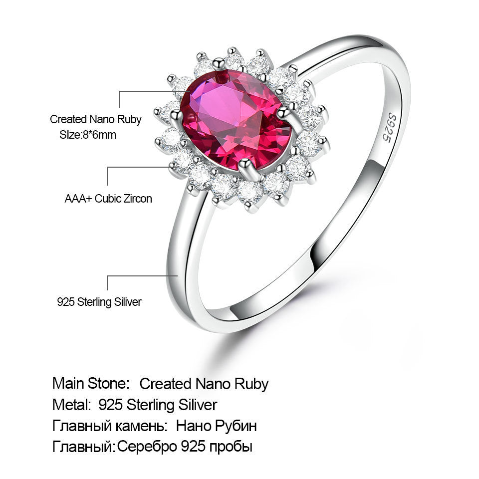 Three Color Baby Stone Ring Women