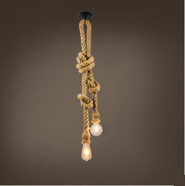 Hemp Rope Chandelier Bar