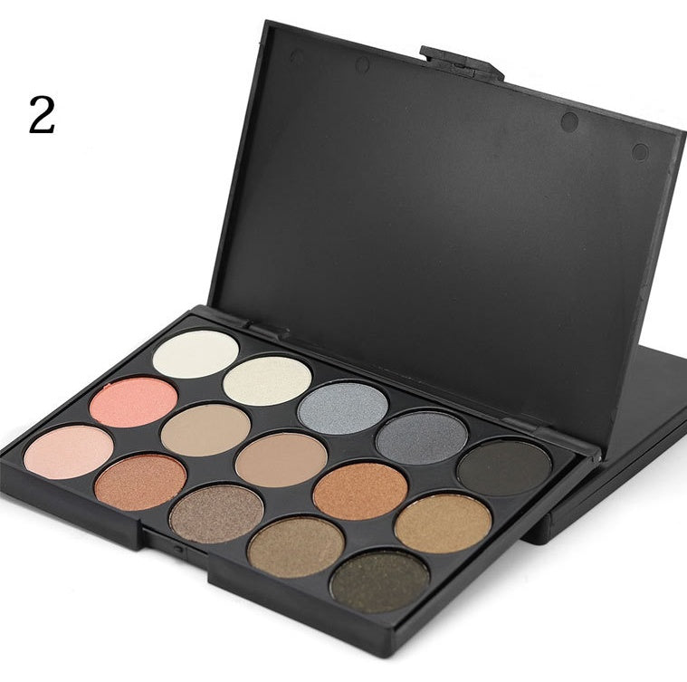 15 Color Eyeshadow Palette - E15 multi color makeup plate beauty tools