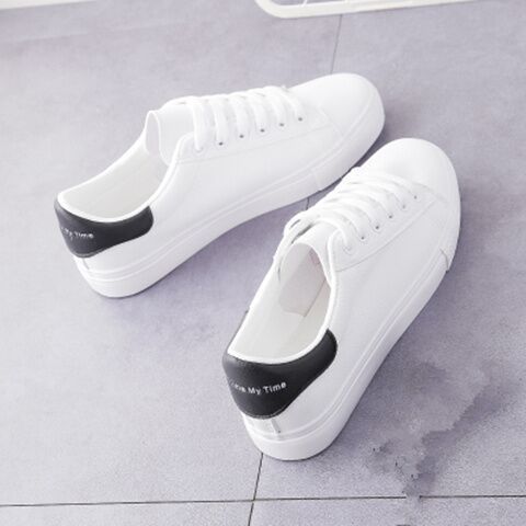 New Casual Flat White Shoes Women