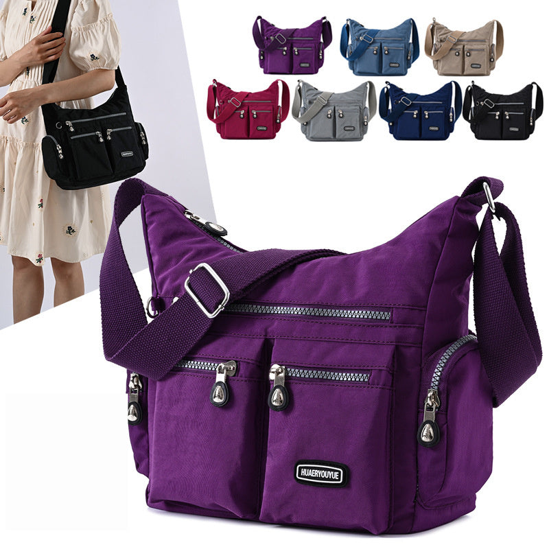 Women's Shoulder Bags - Multiple Pockets Waterproof Crossbody Bags