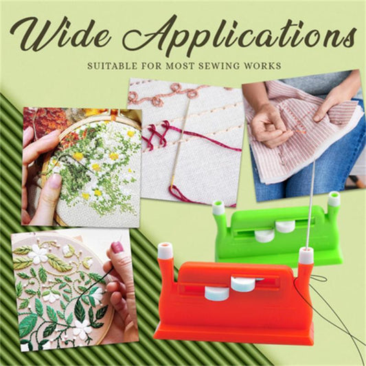 Auto Needle Threader – Double-Headed Thread Device for Hand & Machine Sewing | Perfect for Elders & DIY Crafters - JumoShop