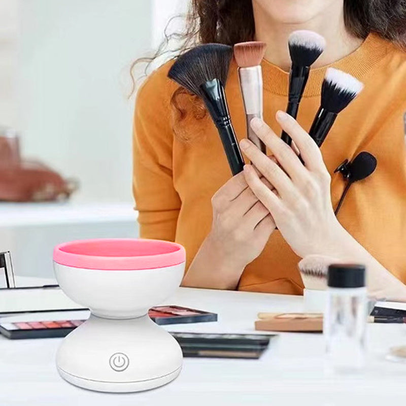 Portable USB Makeup Brush Cleaner - Machine Electric Cosmetic Brush Cleaning Washing Tools Automatic Clean Makeup Brushes