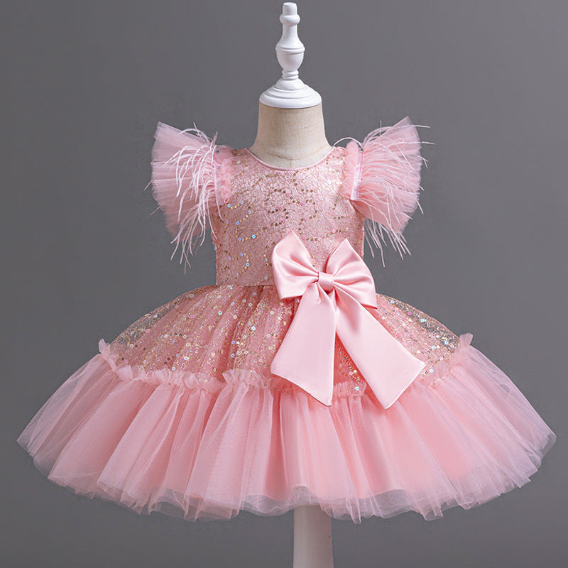 Children Wedding Dress - Tulle Skirt Summer