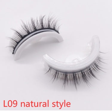 Reusable 3D Mink Lashes - Natural False Eyelashes Self Adhesive Glue Free Makeup Eyelash