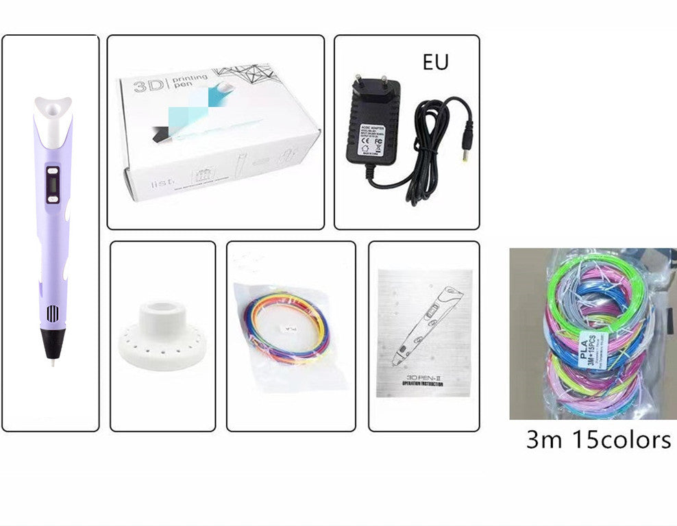 Children's 3D Printing Pen - Three-dimensional Brush Toy Set