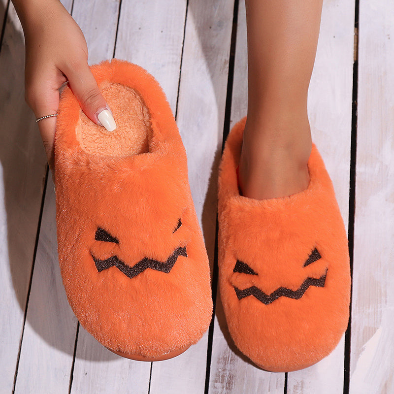 Cute Halloween Pumpkin Slippers