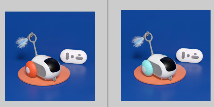 Remote Control Interactive Cat Car Toy - USB Charging Chasing Automatic Self-moving Remote Smart Control Car Interactive Cat Toy