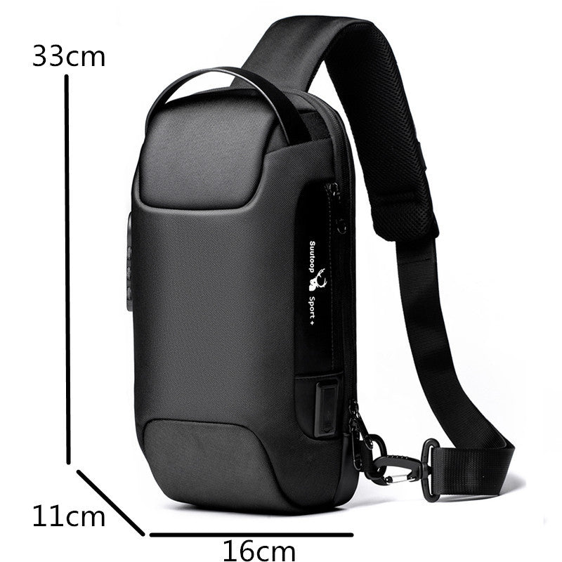 Men's Chest Bag - Messenger Bag, Anti-theft Shoulder Bags