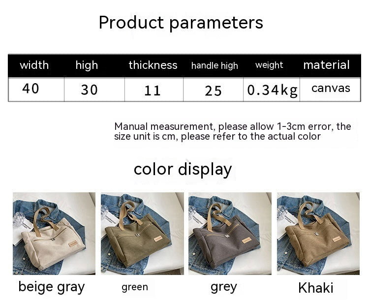 Canvas Shoulder Bags - Women's Totes Handbag