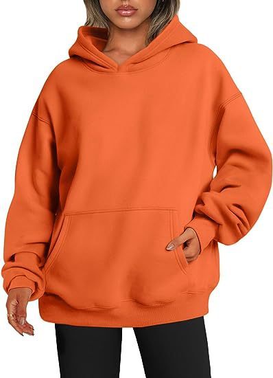 Women's Hoodies With Pockets - Fashion Solid Sweatshirt Oversized Hooded Sweater