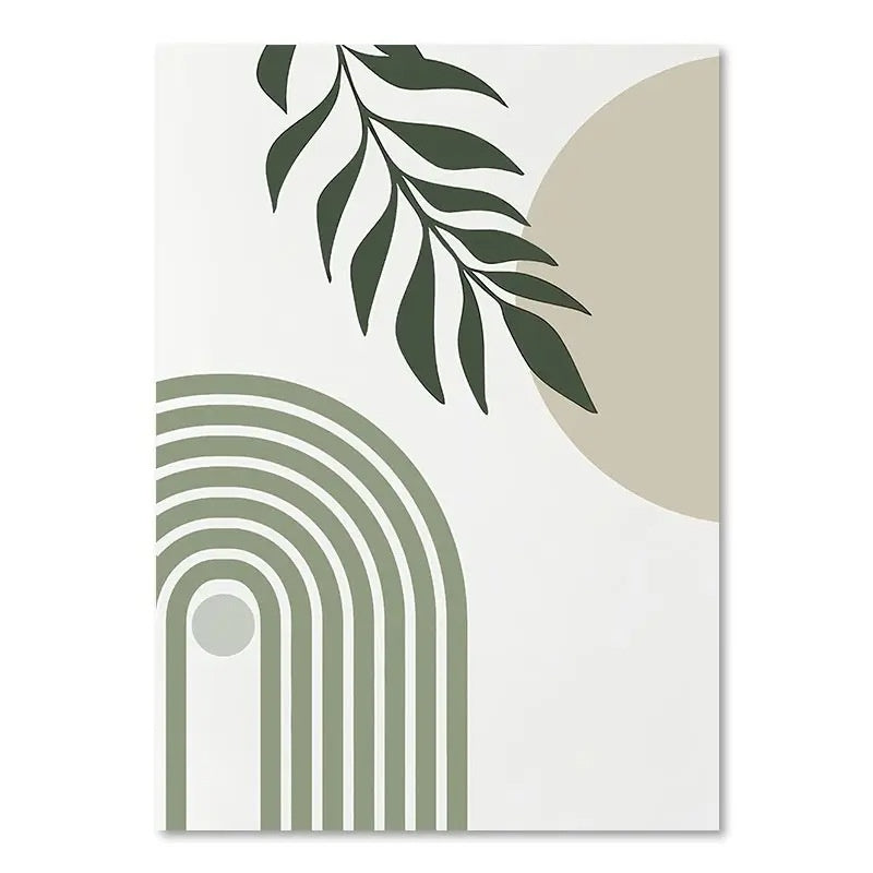 Green Plant Decorative Painting – Vertical Rectangle Canvas Wall Art! - JumoShop