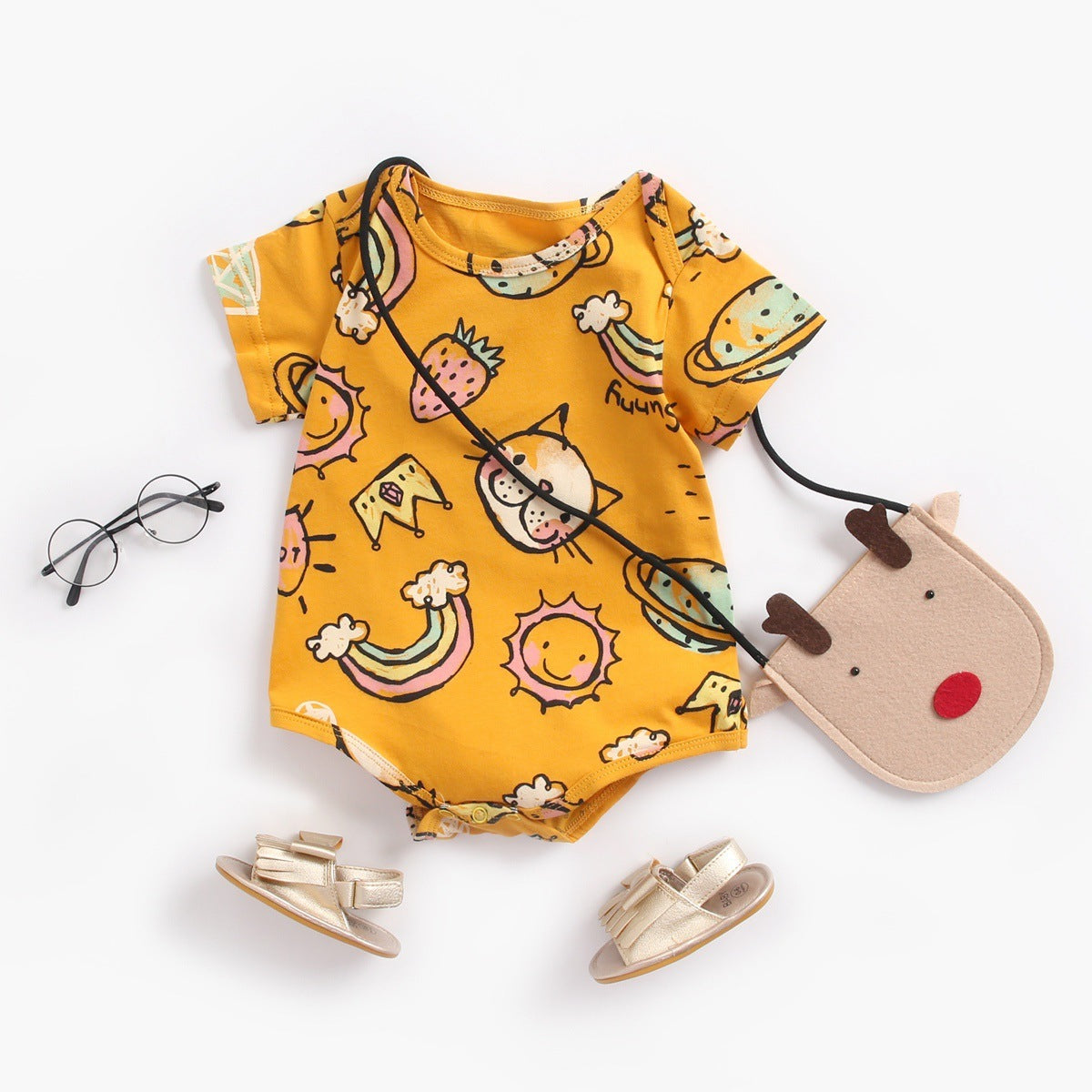Newborn Baby Bodysuit Children Clothing Fashion Girls Boy Clothes Jumpsuit Girls Clothing Suit Cotton 0-36M Body Bebe - JumoShop