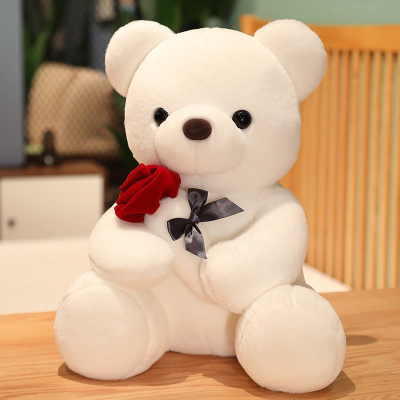 Soft & Cuddly Rose Bear Plush Toy – The Perfect Hug Buddy for Kids