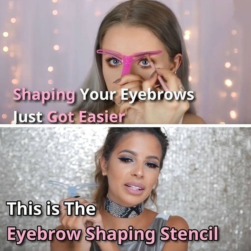 8pcs Eyebrow Stencils - Eyebrow Shaping Kit, Eyebrow Template, 8 Styles Reusable Eyebrow Stencil With Handle