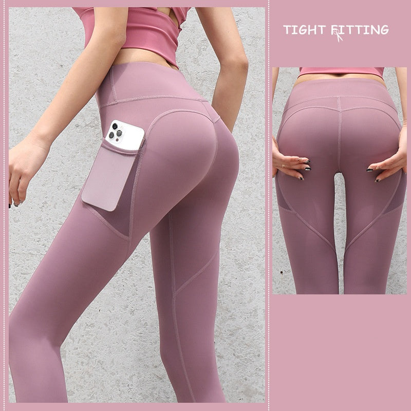 High-Waist Push-Up Seamless Gym Leggings with Pockets – Comfort Meets Performance Gym Sport Seamless Leggings With Pockets Push Up High Waist Pants Women Fitness Running Yoga Pants Gym Sport Seamless Leggings - JumoShop