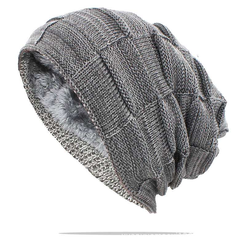 Casual Cotton Hats - Women Men Winter Warm Hat For Unisex Outdoor New Wool Knitted Beanies Skullies