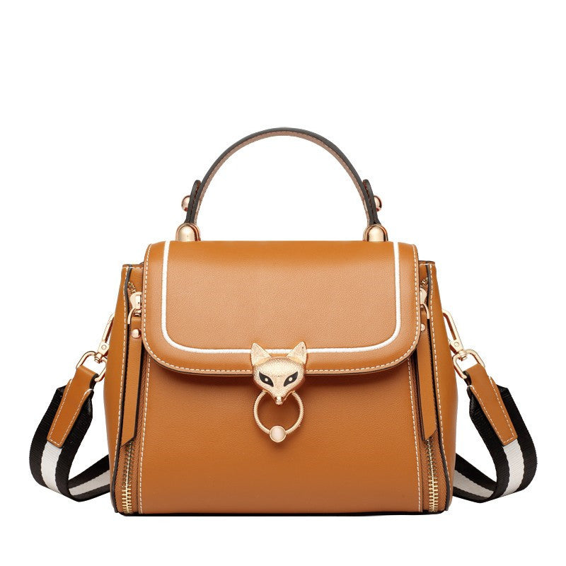 Fashion Lady Handbag - Leather Stylish Crossbody Bags Large Capacity