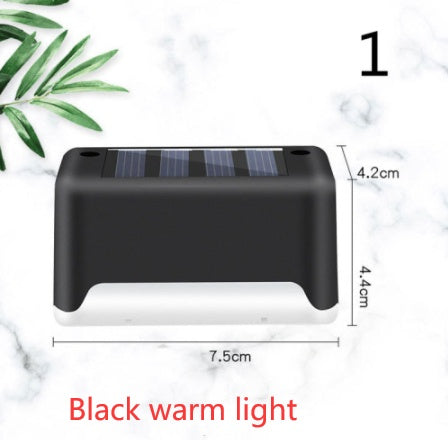 New Upgrade Waterproof LED Solar Fence Lamp - Solar Deck Lights Solar Step Light Outdoor For Patio Stairs Garden Pathway Step Yard