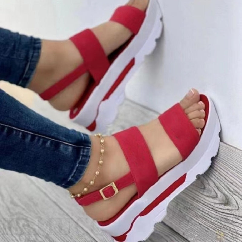 Women's Shoes - Casual Buckle Platform Sandals Summer Fashion