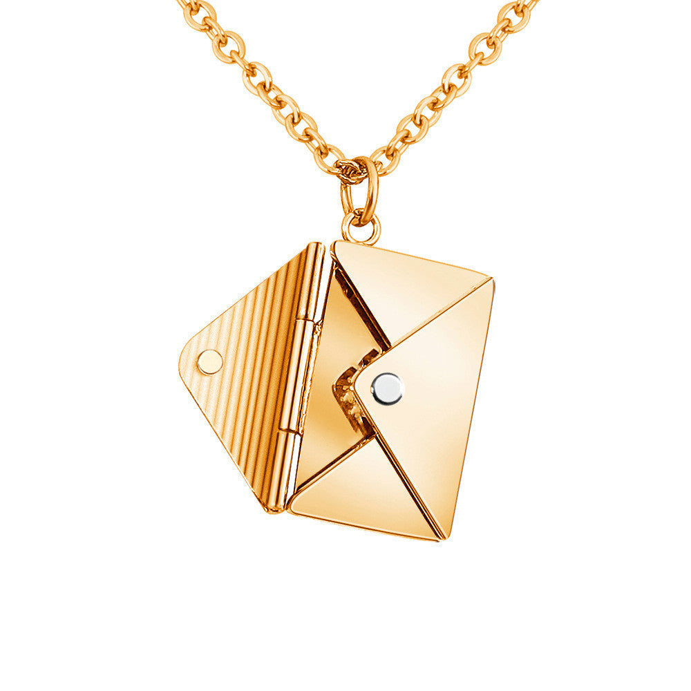 Fashion Envelop Necklace - Women Lover Letter Pendant Best Gifts For Girlfriend