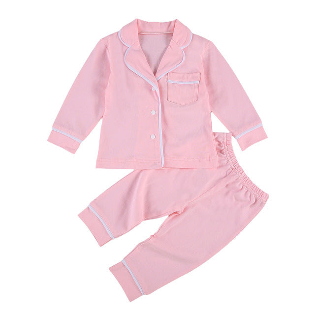 Cotton Two Piece Pajama Sets - Toddlers and Kids PJ