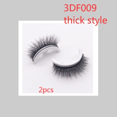 Reusable 3D Mink Lashes - Natural False Eyelashes Self Adhesive Glue Free Makeup Eyelash