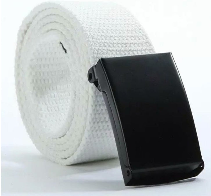 Candy-Colored Fashionable Canvas Belts for Men and Women