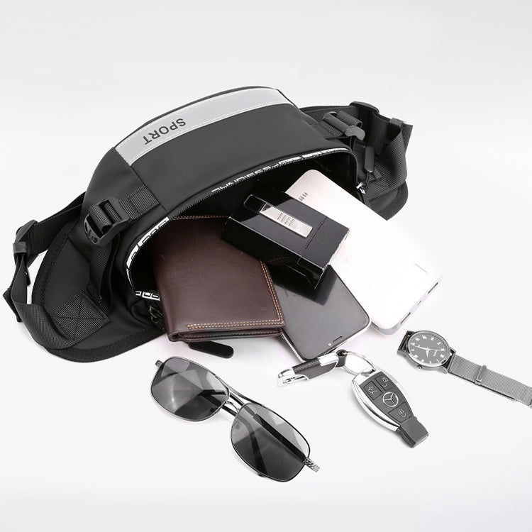 Reflective Waist Bags - Men Crossbody Bag Pack For Travel Walking Running Hiking Cycling