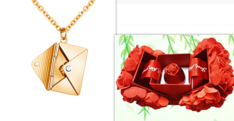 Fashion Envelop Necklace - Women Lover Letter Pendant Best Gifts For Girlfriend