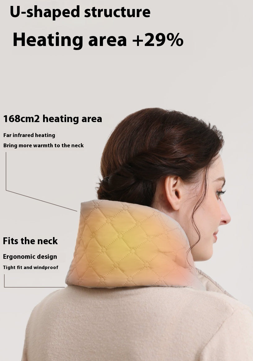Electric Heating Scarf - USB Heater Thermal Shawl Neck Brace Warm Bib For Women Men