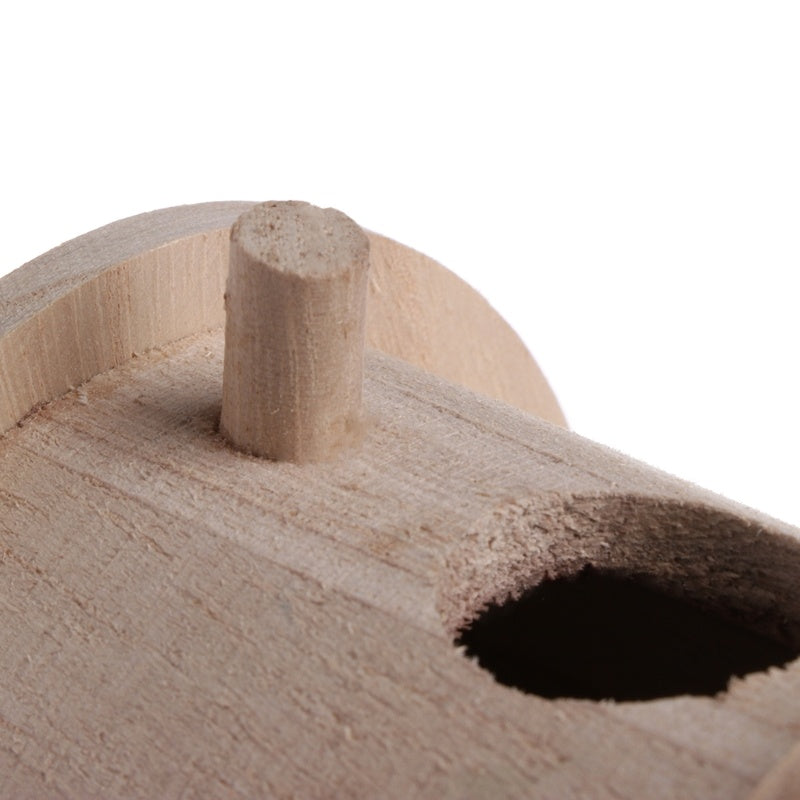 Rustic Handcrafted Wooden Outdoor Bird Nest – Pine Carved Hanging Birdhouse