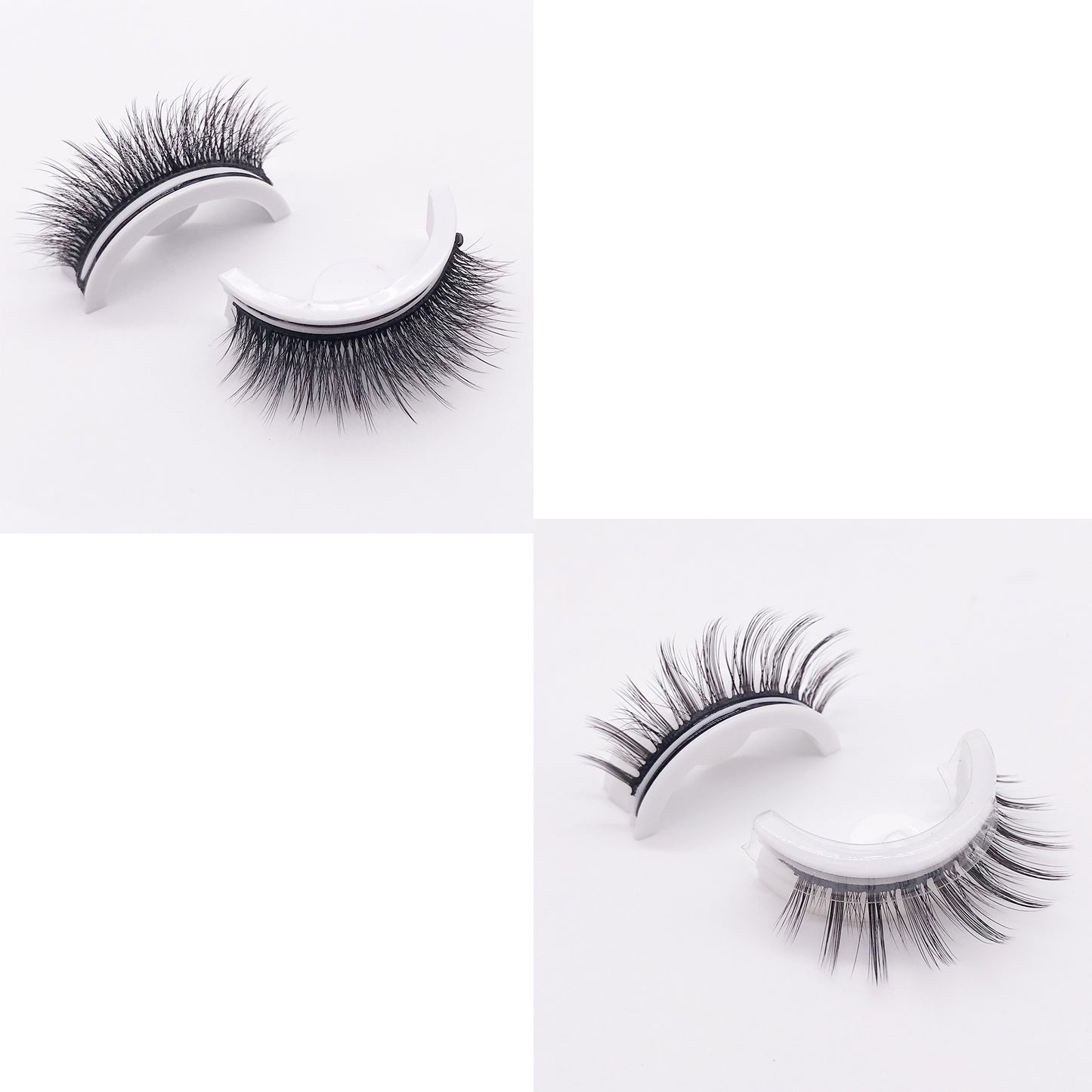 Reusable 3D Mink Lashes - Natural False Eyelashes Self Adhesive Glue Free Makeup Eyelash