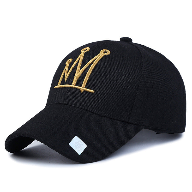 Embroidered Peaked Hat - Women Alphabet Baseball