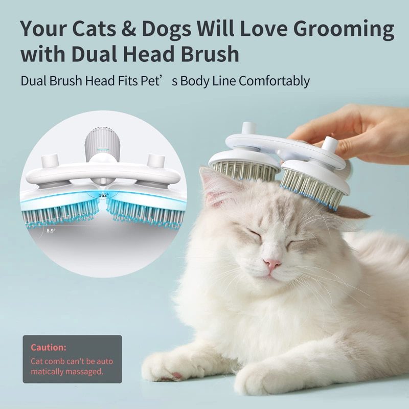 Double-headed One-button Self Cleaning Dog Cat Hair Removal Pets Products
