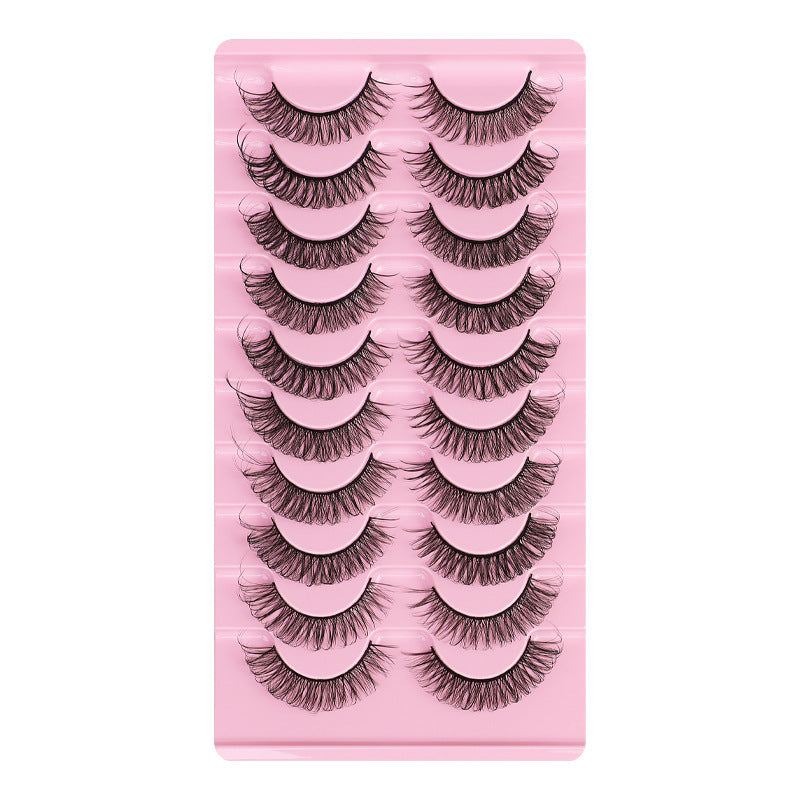 False Eyelashes - DD Curve, Thick, Eyelash, Ten Pairs