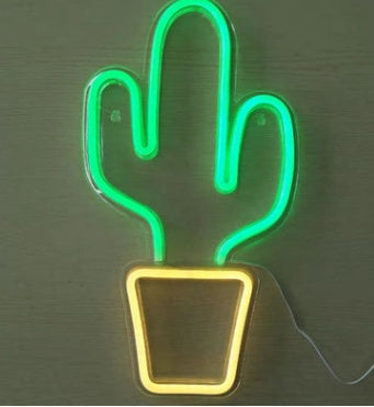Room Decoration Night Light - LED Neon Lights, Acrylic Back Panel,