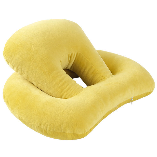 U-Shaped Desk Nap Pillow - Neck Supporter Seat Cushion Headrest Travel Neck Pillow With Arm Rest